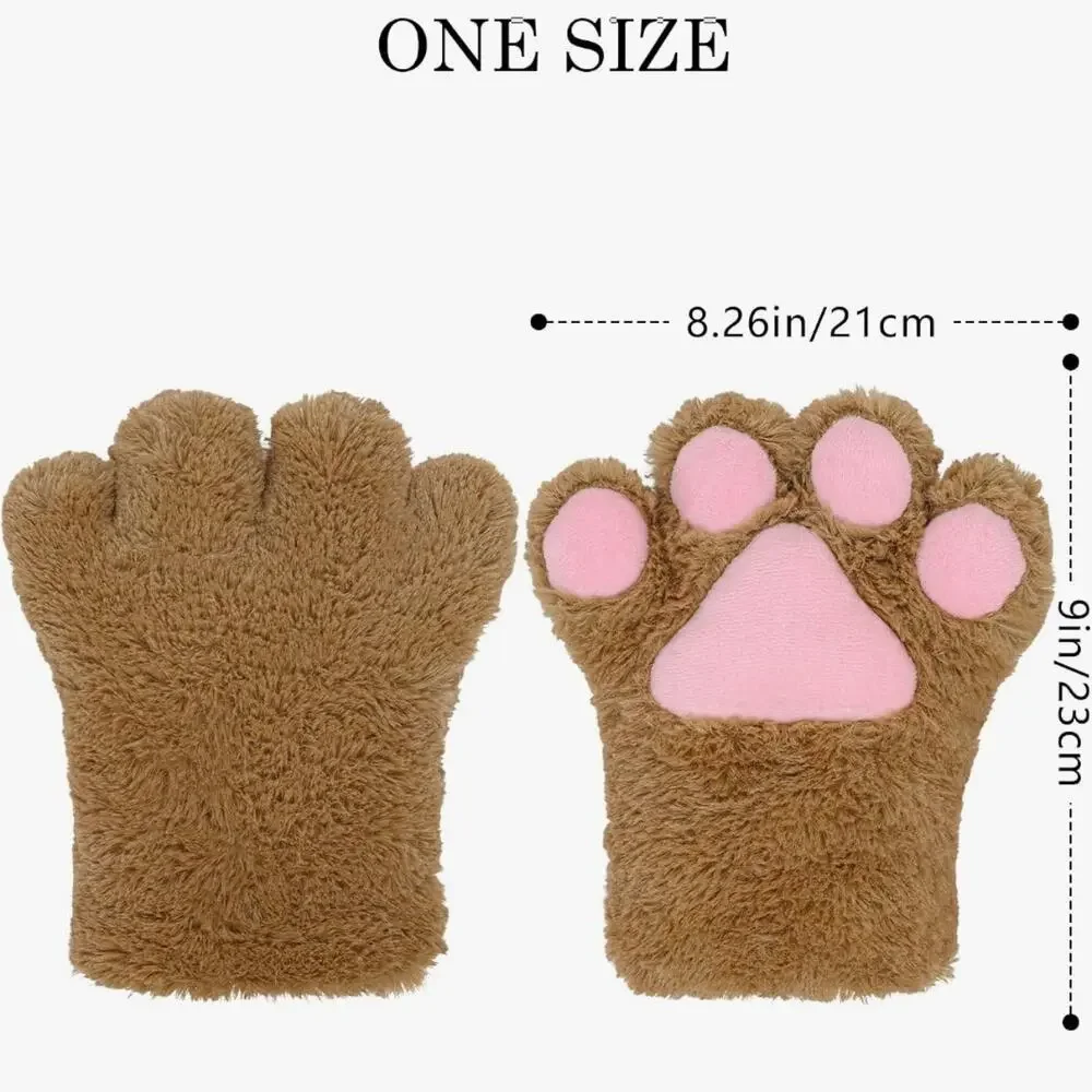 Black Orange Tiger Cat Paw Gloves Cosplay Costume Leopard Ocelot Furry Fursuit